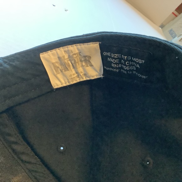 Black Panther Hat Snapback Cap Black Distressed Supper Hero. Wakanda Logo - Picture 8 of 16
